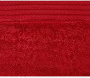 Полотенце гладкокрашенное жаккардовое, Сильвер 70*140см (1512) красный