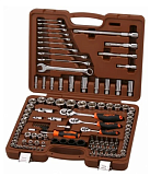 Специальный набор инструмента, торцевые головки 1/4", 3/8", 1/2"DR, 4-32 мм и SAE 5/32"--1-1/4", 91115
