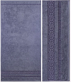 Полотенце гладкокрашенное жаккардовое, Богема (1509) серый, 70*140см