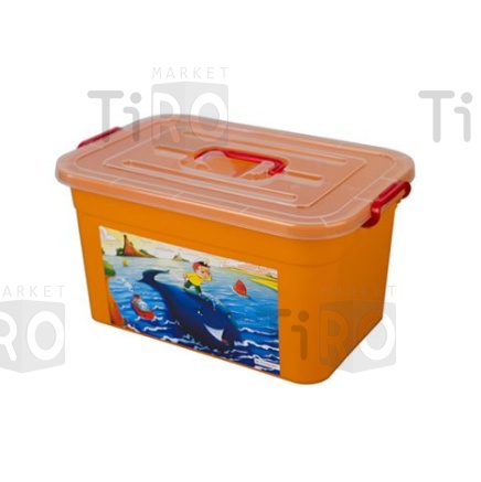 Ящик для игрушек Полимербыт "Радуга" С81101 15 литров