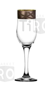 Набор бокалов для шампанского с узором "Лайн" EXN373-160, 6 предметов