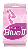 Станок для бритья Gillette Blue 2, 5 штук, розовый, женский