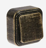 Выключатель "Black Gold" 1ОП, VA16-131, (черный с бронзой)