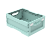 Ящик складной с перфорацией с кнопками-фиксаторами 400*300*170мм, мята АП-486