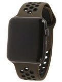 Ремешок Watch Series 42/44мм силиконовый (перфорированный) хаки