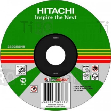 Круг отрезной Hitachi 150*2*22 А36 металл