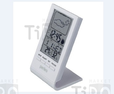 Часы - метеостанция, время, температура, дата, влажность (белый), Perfeo "Angle" PF--S2092