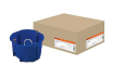 Коробка установочная СП, 40011-08 для кирпичных стен D=68мм,H=62мм с саморезами, синяя