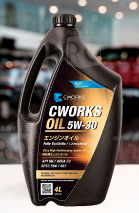 Моторное синтетическое масло Cworks Oil 5W30 Spec 504/507, 4л