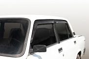 Дефлекторы на боковые стекла ВАЗ 2107 (накладные/скотч) (к-т 4шт)