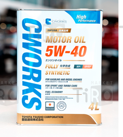 Mоторное синтетическое масло Cworks Superia Oil 5W40, SP/CF, A3/B4