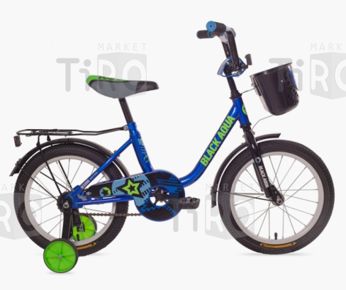 Велосипед BlackAqua 1604, DK-1604 (с корзиной, синий)