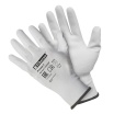 Перчатки полиэстеровые, полиуретановое покрытие, белые, Libry "Для точных работ" KPSP091, 9(L)
