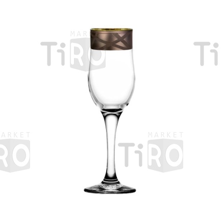 Набор бокалов для шампанского с узором "Лайн", 6 предметов