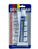 Герметик силиконовый санитарный Germ Foam прозрачный Блистер 85мл