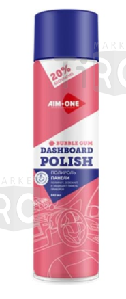 Полироль панели Aim-One Dashboard polish-Bubble Gum DP-B800, 840мл (аэрозоль)
