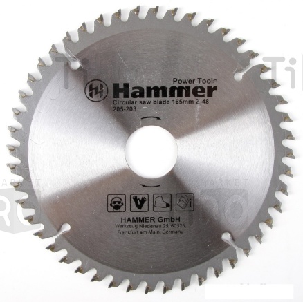 Диск пильный по ламинату Hammer Flex 205-203 CSB PL 165мм*48*30/20мм 
