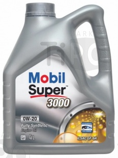 Cинтетическое масло Mobil Super 3000, 0w20, 4л