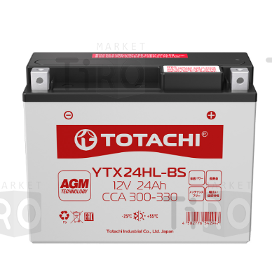 Аккумулятор Totachi Moto YTX24HL-BS 24 а/ч R AGM