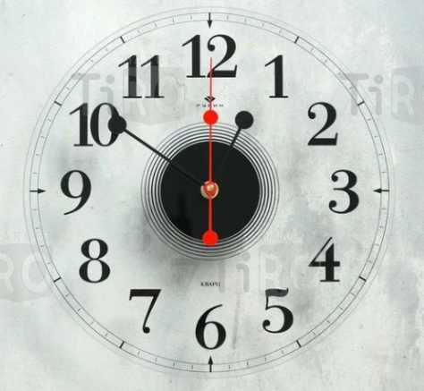 Часы настенные прозрачные, открытая стрелка "Стиль 3"