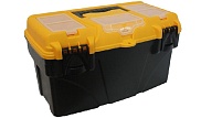 Ящик инструментальный IDEA "Титан 21" с секциями желтый с черным 275*530*290 М2937