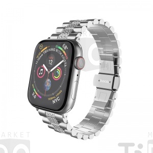 Ремешок Hoco WB08 для Apple Watch Series1/2/3/4/5 38/40мм, стальной, серебристый