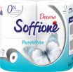 Туалетная бумага Soffijne Decoro  4-х слойная белая 4 рулона