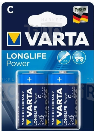 Батарейка Varta LongLife Power R-14, 2шт