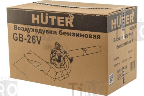 Воздуходувка бензиновая GB-26V Huter, 750Вт, обдув, измельчение, всасывание