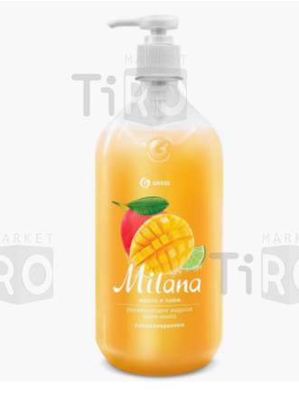Жидкое мыло Grass Milana манго и лайм 1000мл