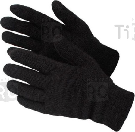 Перчатки хлопчатобумажные двойные с ПВХ 7,5 класс черные