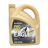 Масло бензиновое Eagle PAO-100 Synthetic 5W40 API SP, 4L