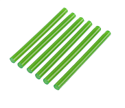 Стержни клеевые Тундра, 11 х 200 мм, зеленые, 6 штук