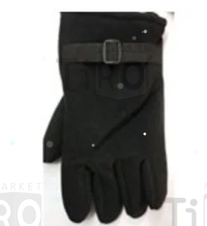 Перчатки "Главком" флисовые, утепленные, 45, черные