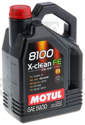 Синтетическое масло Motul 8100 X-Clean EFE 5w30, 100% Synthetic 5л (по цене 4-х литров)