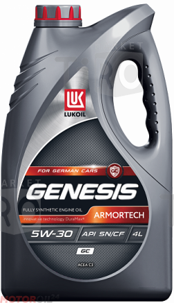 Масло синтетическое Лукойл Genesis Armortech GC 5w30, 4л API SL/CF