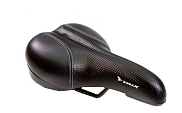Седло Trix спорт 08861, 265х165 мм, пружинное, черное, дизайн"карбон"