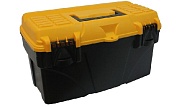 Ящик инструментальный IDEA "Титан 18" черный с желтым 235*430*250 М2932