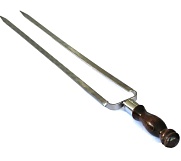 Шампур вилка 40 см. ширина 12 мм