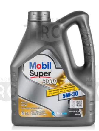 Полусинтетическое масло Mobil Super 3000 XE, 5w30, 4л