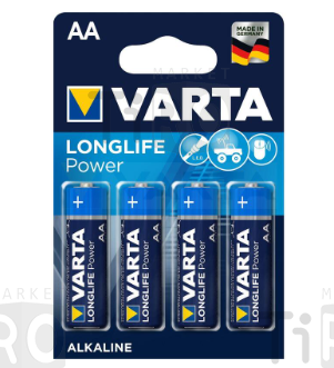 Батарейка Varta Longlife Power AA BL8+4, пальчиковые