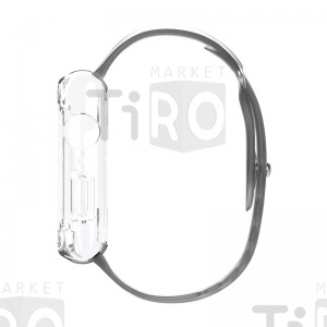 Ремешок-чехол Hoco WB09 для Apple Watch Series1/2/3/4/5 38/40мм силиконовый, серый