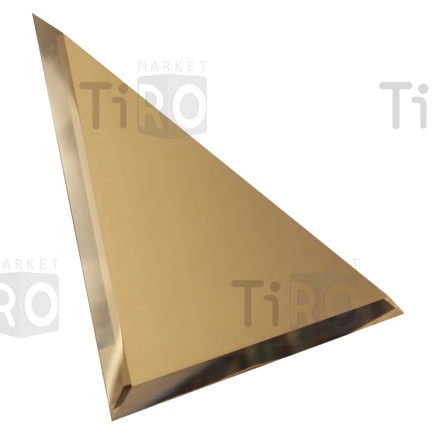Плитка зеркальная бронза треугольник 200*200