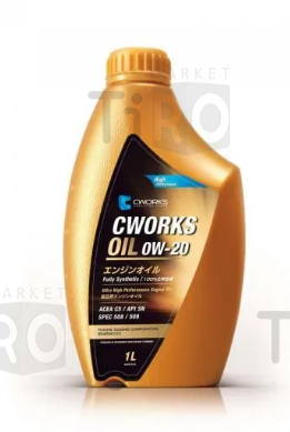 Моторное синтетическое масло Cworks Oil 0W20 Spec 508/509, 1л