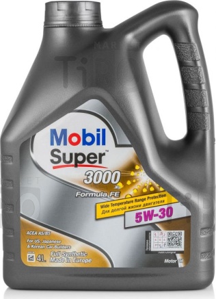 Cинтетическое масло Mobil Super 3000 F-F, 0w30, 4л