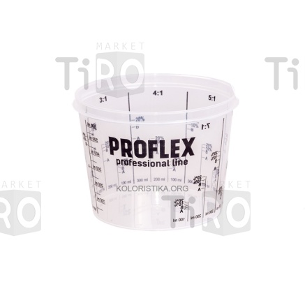 Емкость пластиковая мерная техническая Proflex 0,750л, с крышкой