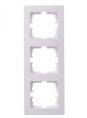 Рамка Lezard Vesna 742-0200-153, 3-ая вертикальная белая