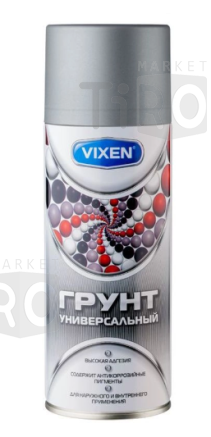 Грунт универсальный белый, аэрозоль, 520мл, Vixen VX-21000