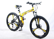 Велосипед 26" Rook TS262D, TS262D-YB желтый/черный