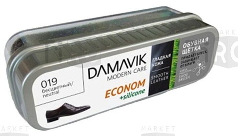 Губка обувная Damavik с пропиткой Econom, бесцветная